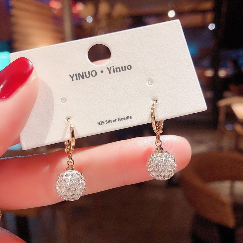 Elegant Simple Zircon Female Earrings