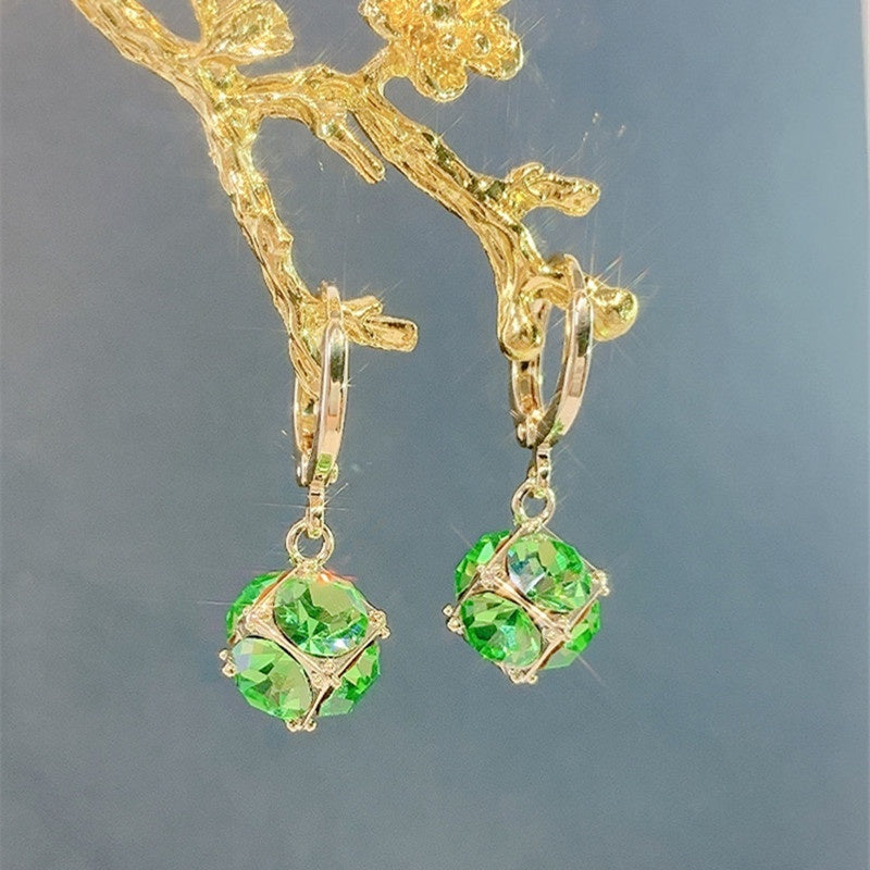 Elegant Simple Zircon Female Earrings