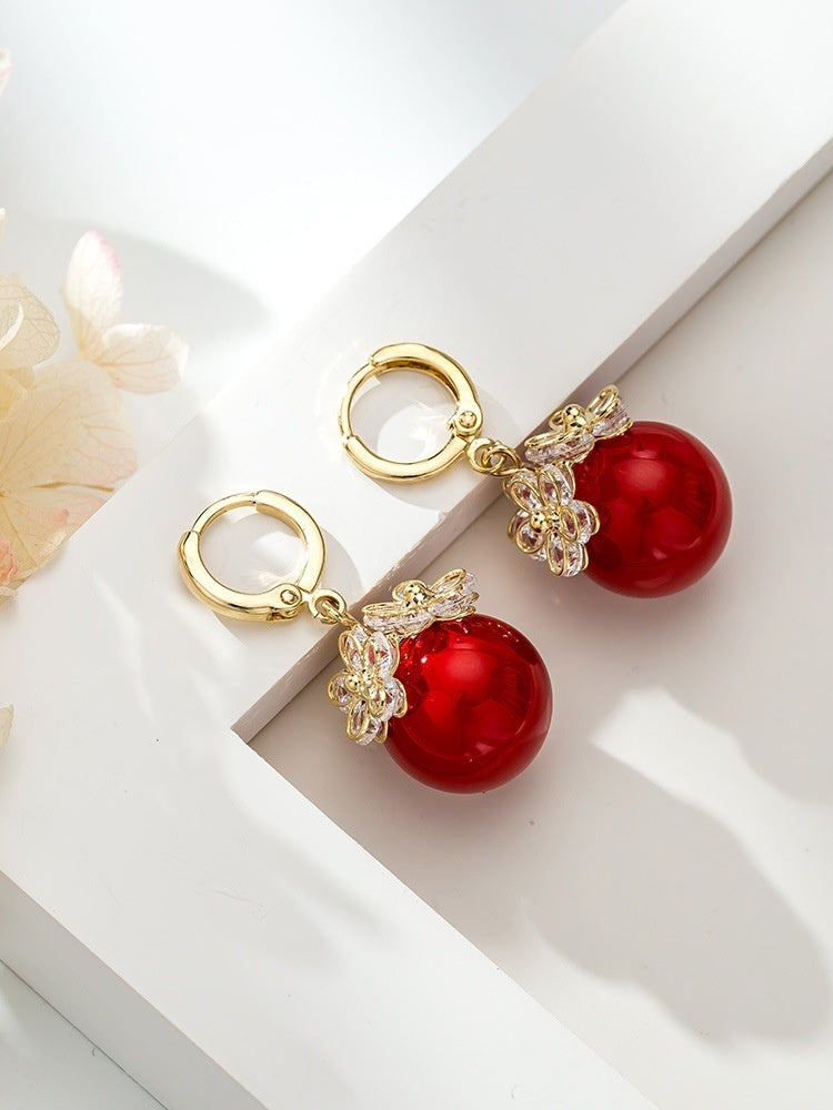 Elegant Simple Zircon Female Earrings