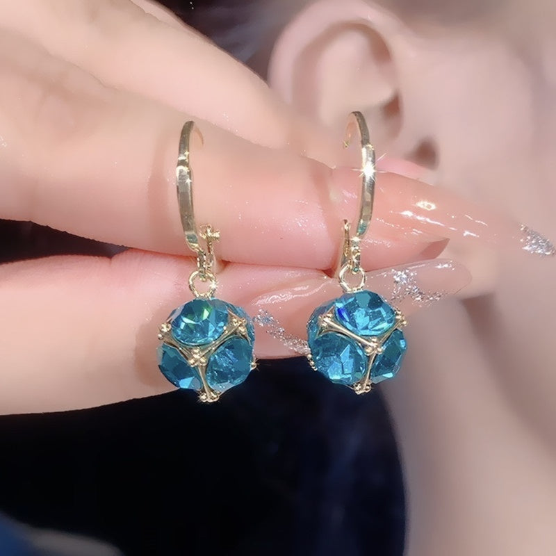 Elegant Simple Zircon Female Earrings