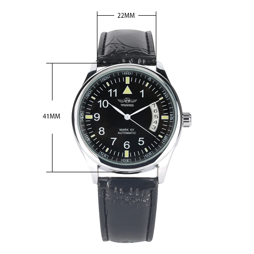 Men's Mechanical Watches Luxury Stainless Steel Case Business Watch Retro Steampunk Style Wristwatch