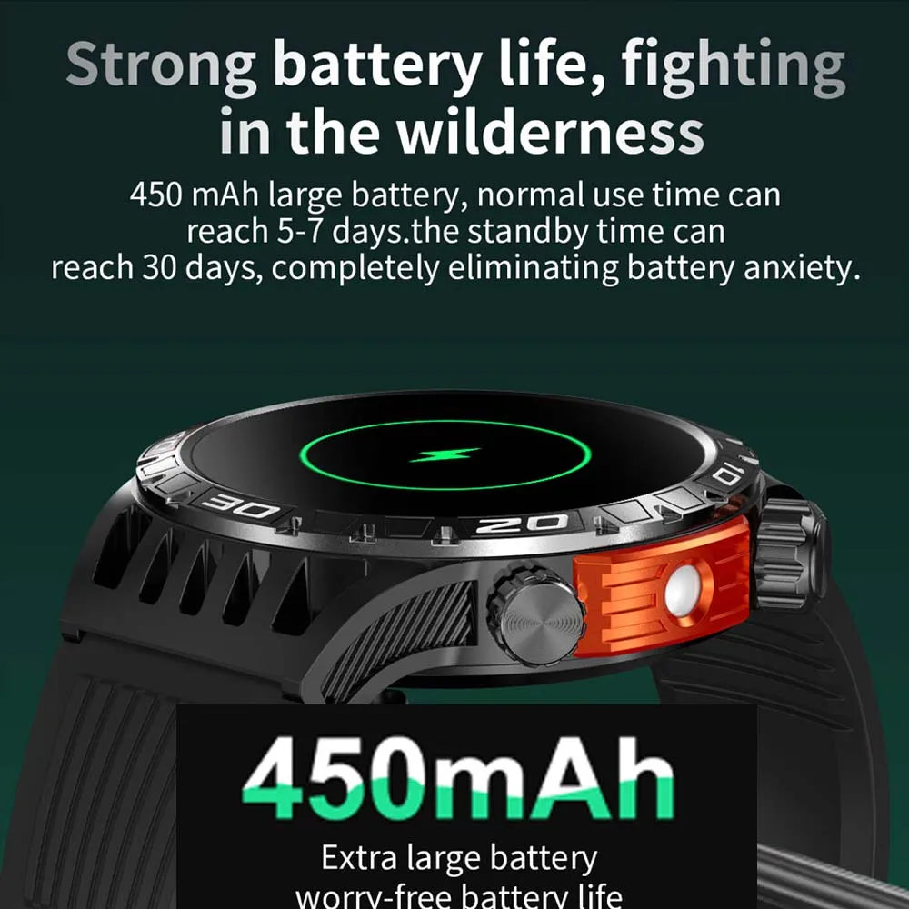 Smart Watch Men With LED Lighting Compass Sports Fitness