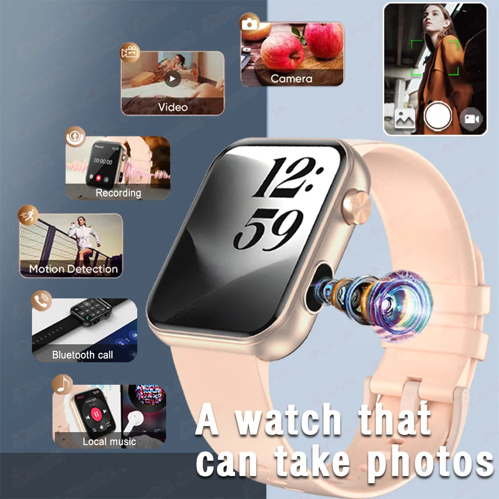 New Smart Watch Men Women Camera Take Photos Record Video
