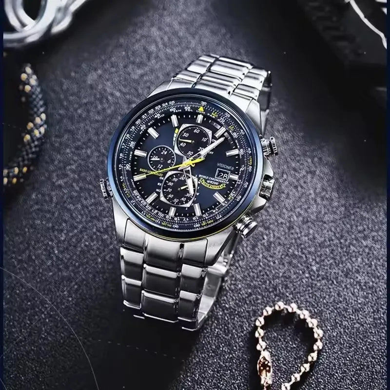 New Men Watches Business Multi-Function Fancy Round Luxury