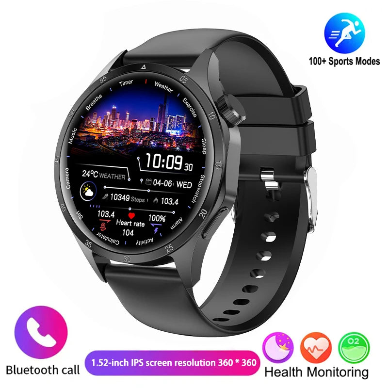 New Men's Smart Call Watch 1.52 inch IPS Screen