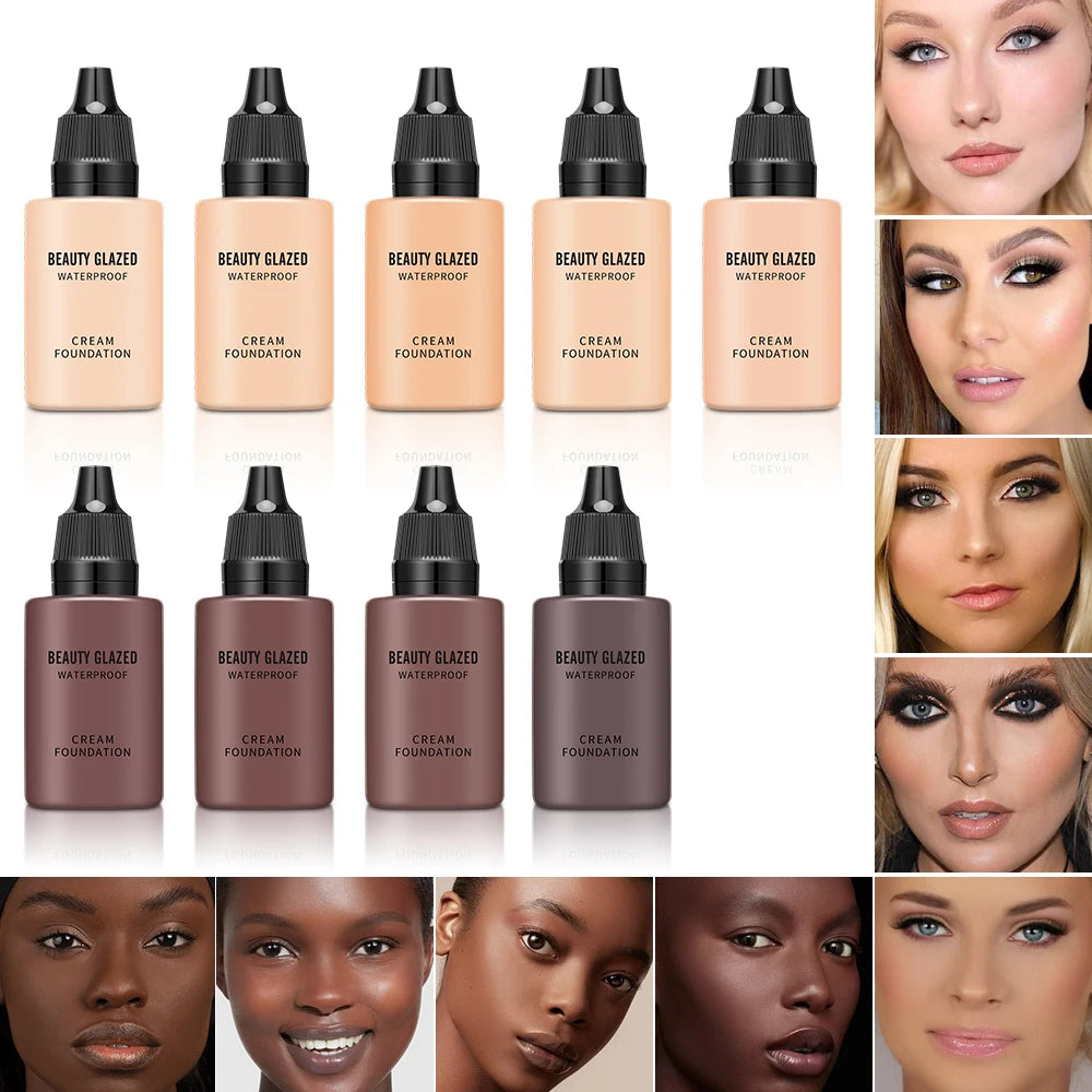 BEAUTY GLAZED 24 Hour HD Full Cover Matte Liquid Foundation