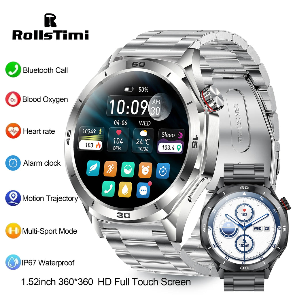 New Smartwatch RollsTime Smart Watch Man HD
