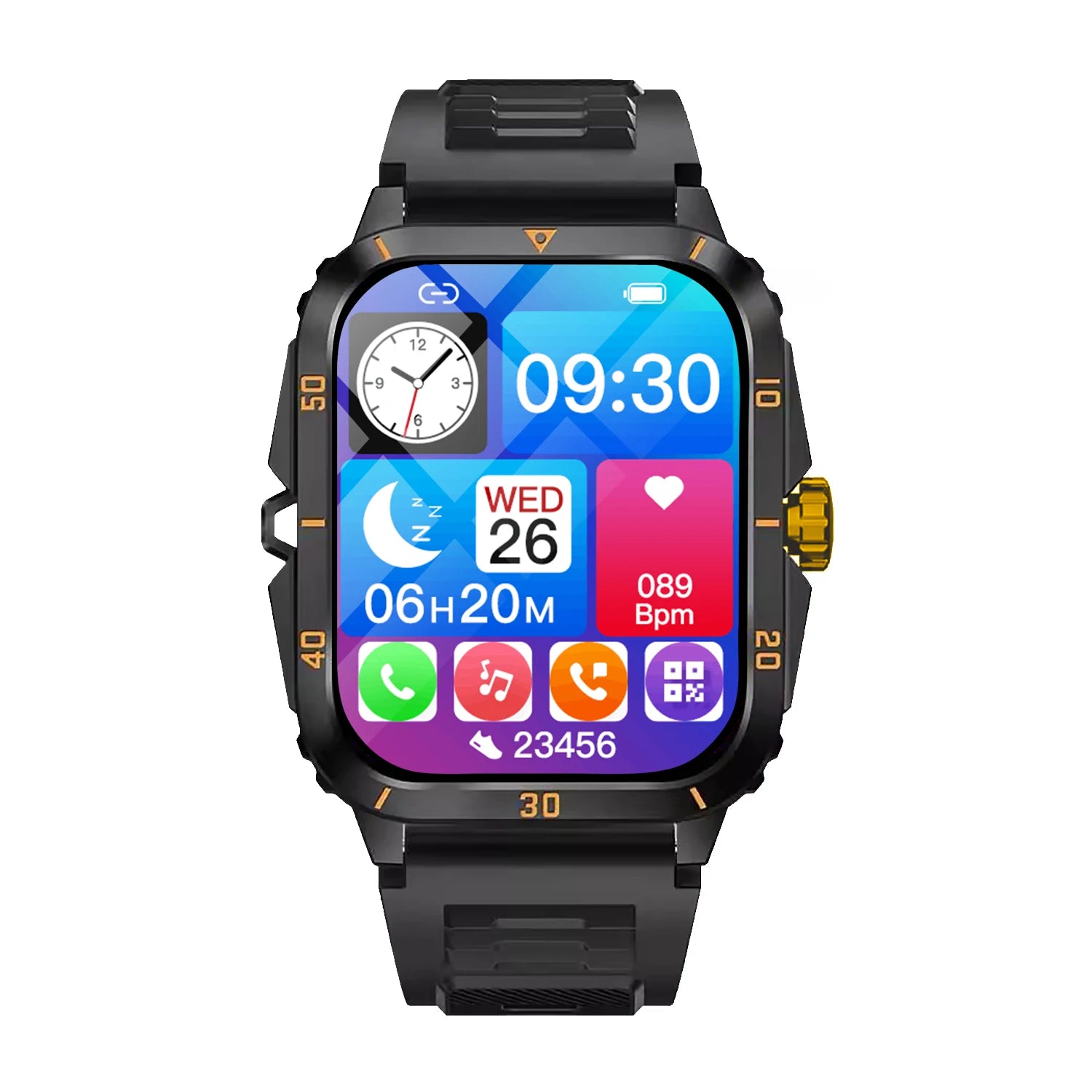 Popular new smartwatch, HD full touch display, wireless calls, message