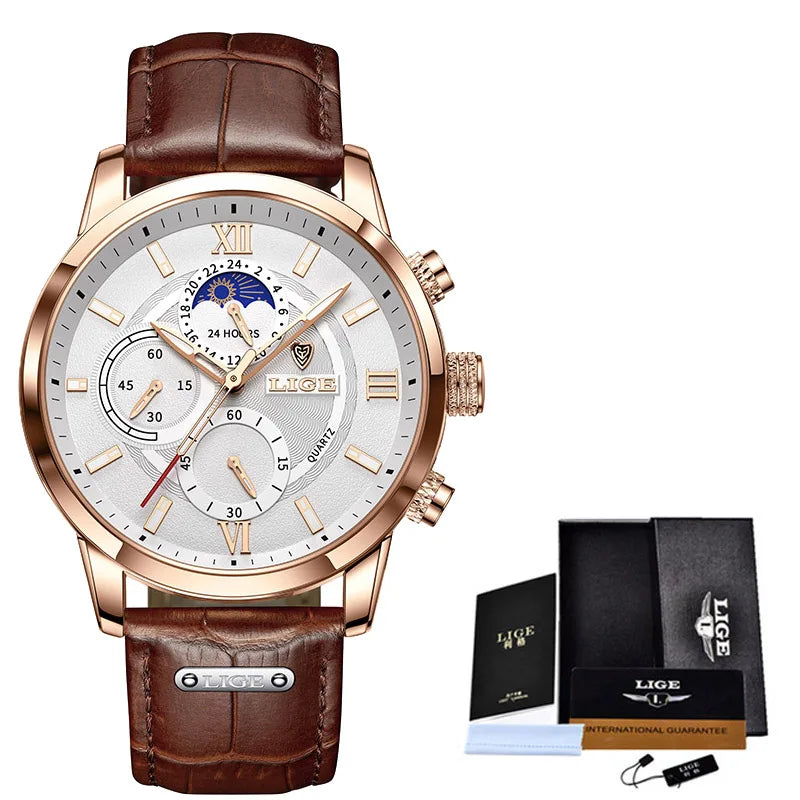 Men's Watches LIGE Top Brand Luxury Men WristWatch