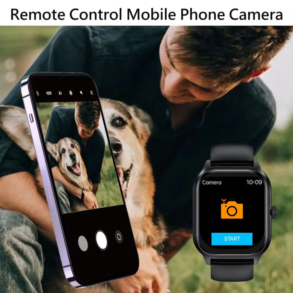 Smart Watches For Man Woman Bluetooth Call Music Fitness Tracker