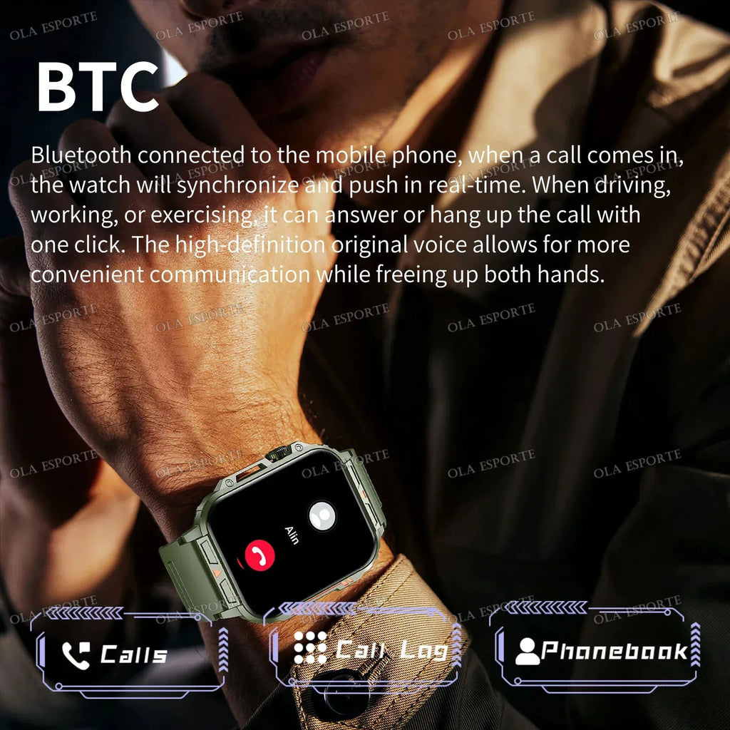 New Smartwatch 1.95 Inch Screen Health Monitoring Watches