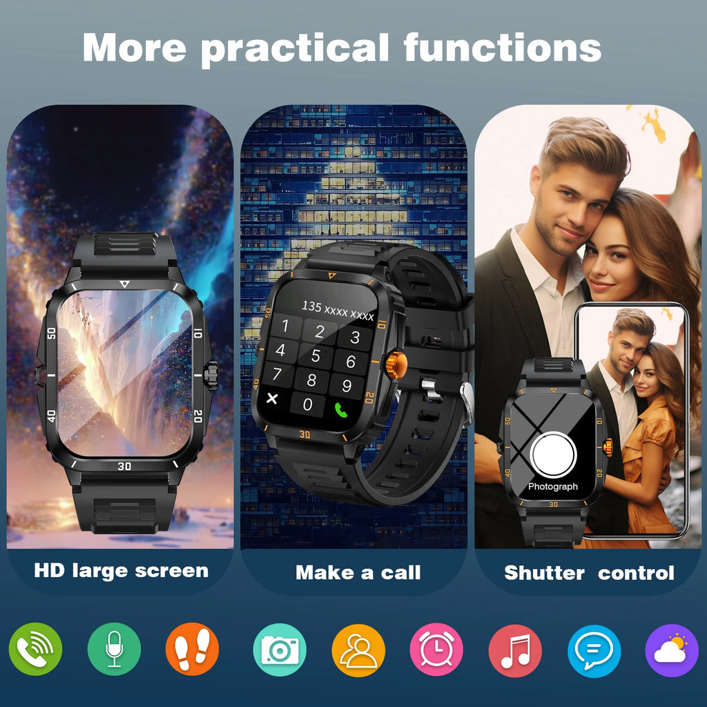 Popular new smartwatch, HD full touch display, wireless calls, message