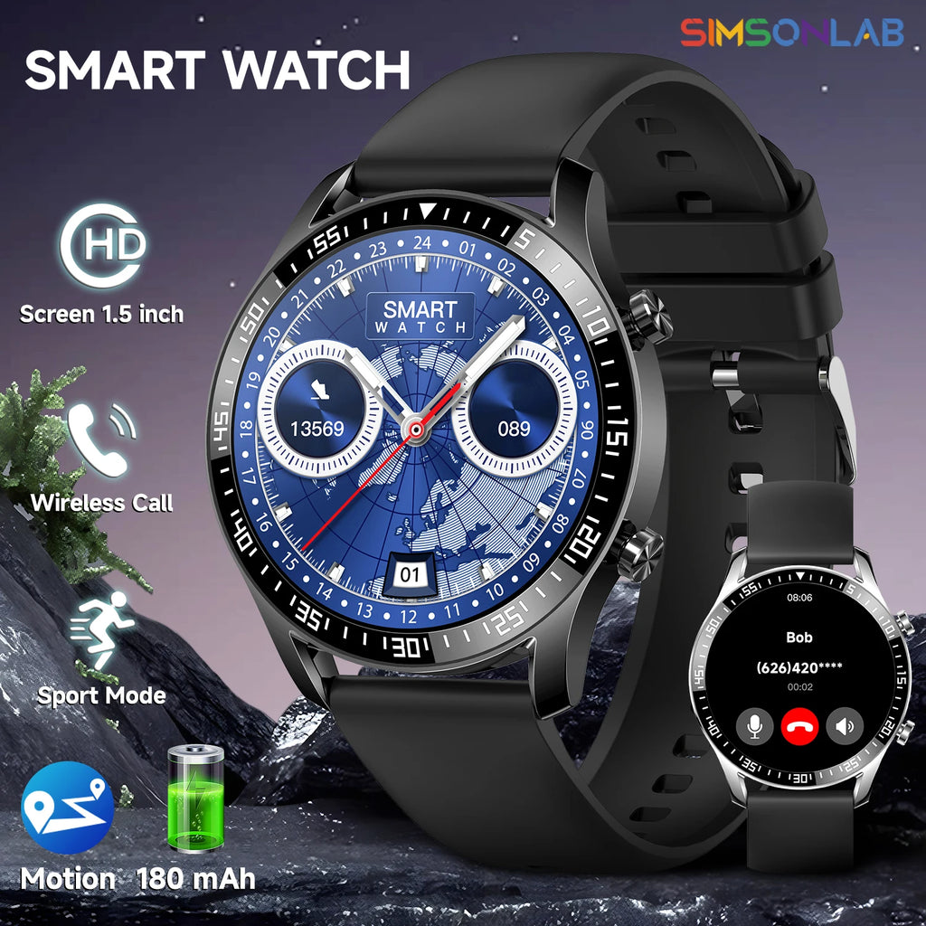 New Smart Watch 2025 1.5-inch Display Screen Bluetooth Calling Multiple Sports Modes
