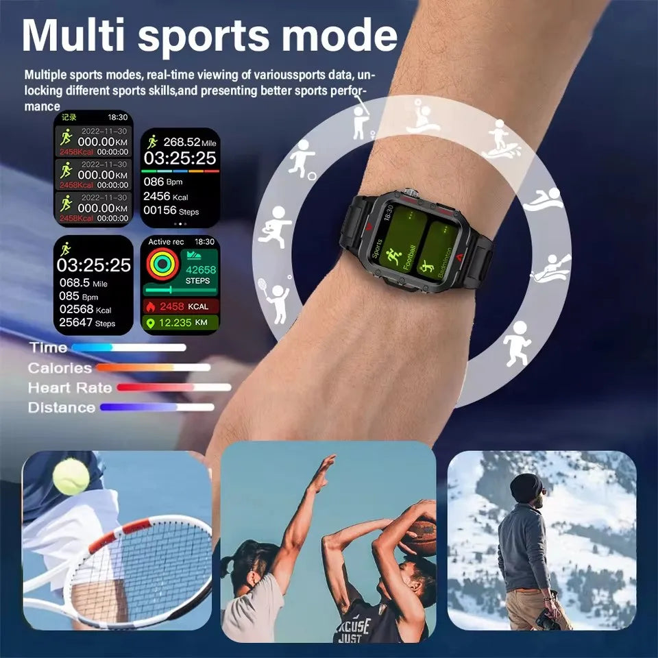 New GPS Sport Smart Watch Waterproof  BT Call