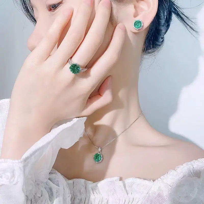 Necklace Rings Earring Jewelry Set Collection for Women Girls Fashion Accessory Pack