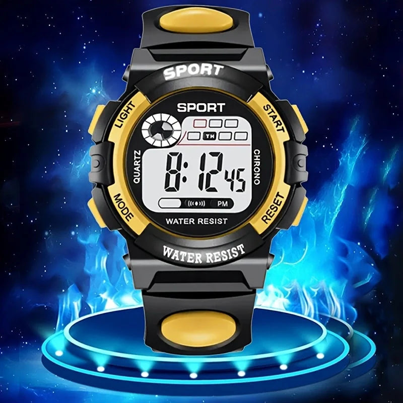 Unisex Electronic Watch, Single Eye Electronic Watch with Alarm Clock and Stopwatch Function, Luminous Casual Sports Watch