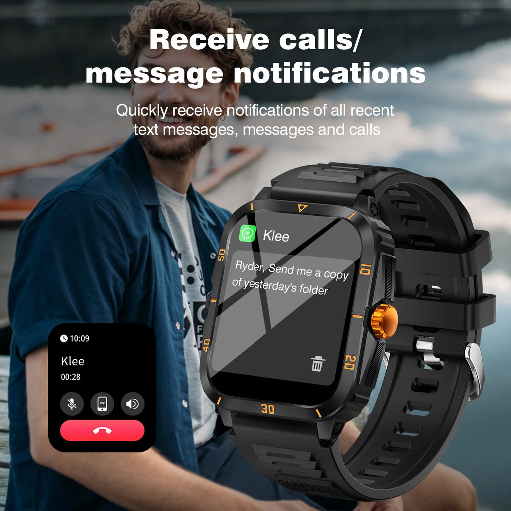 Popular new smartwatch, HD full touch display, wireless calls, message