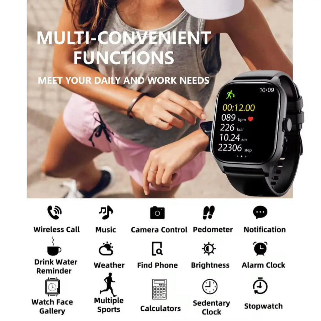 Smart Watches For Man Woman Bluetooth Call Music Fitness Tracker