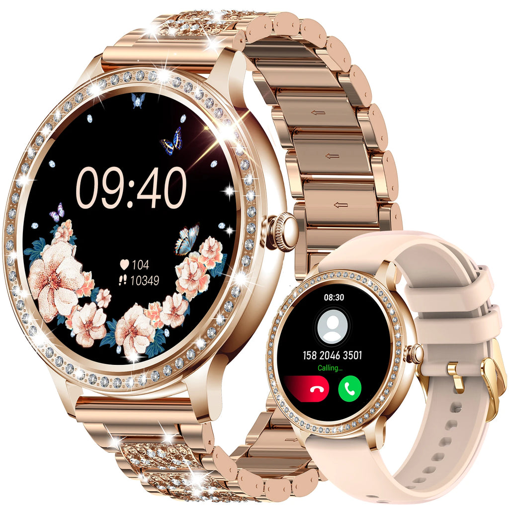EIGIIS Smart Watch for Women 1.32” Full Touchscreen