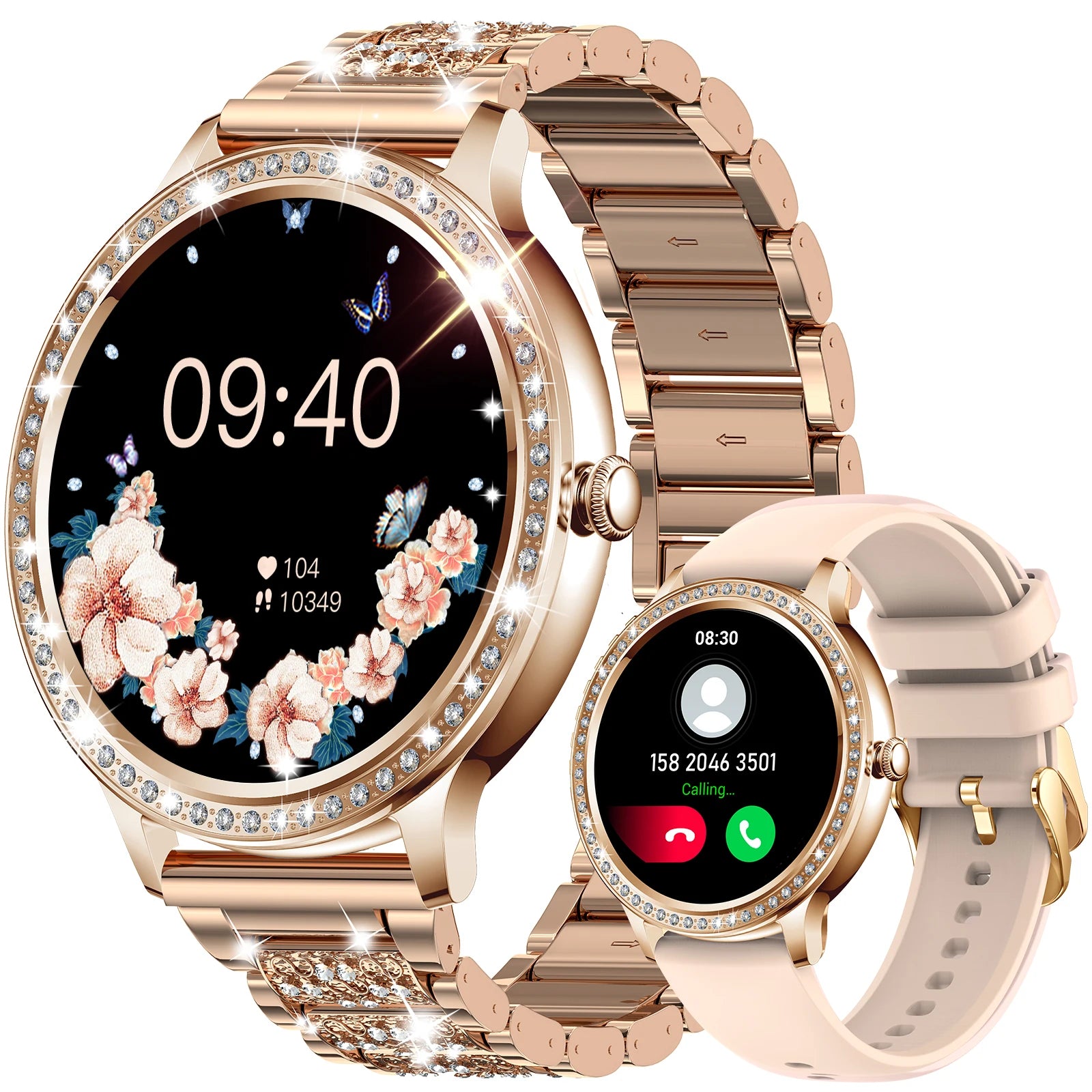 EIGIIS Smart Watch for Women 1.32” Full Touchscreen