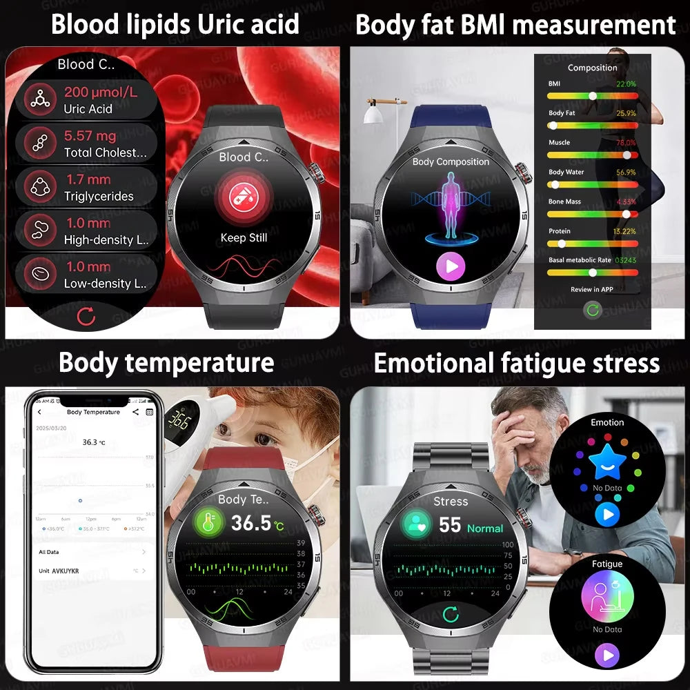 New Health Non Invasive AI Diagnostic Smart Watch