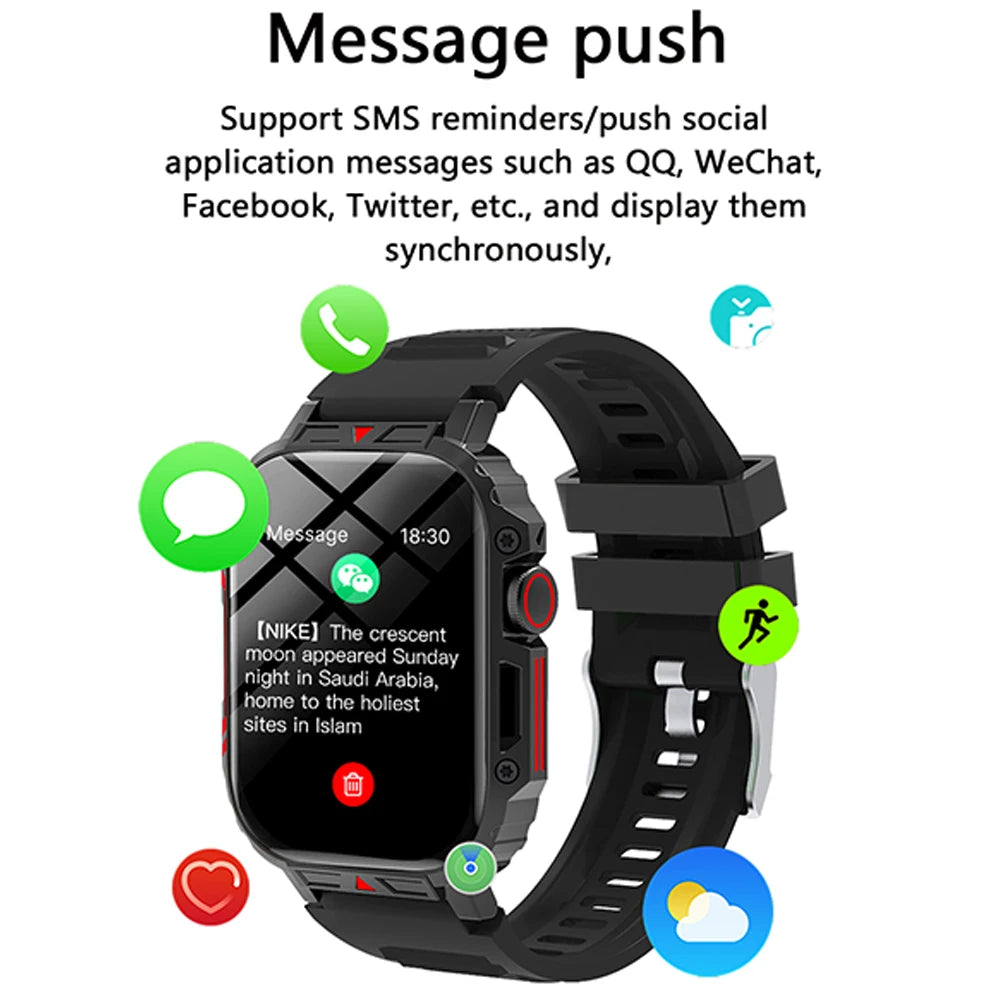 New Smartwatch 1.95 Inch Screen Health Monitoring Watches