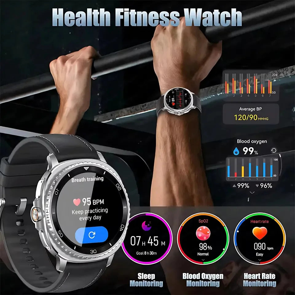 Hot SmartWatch 8 Men AMOLED Screen Bluetooth Call Watch GPS