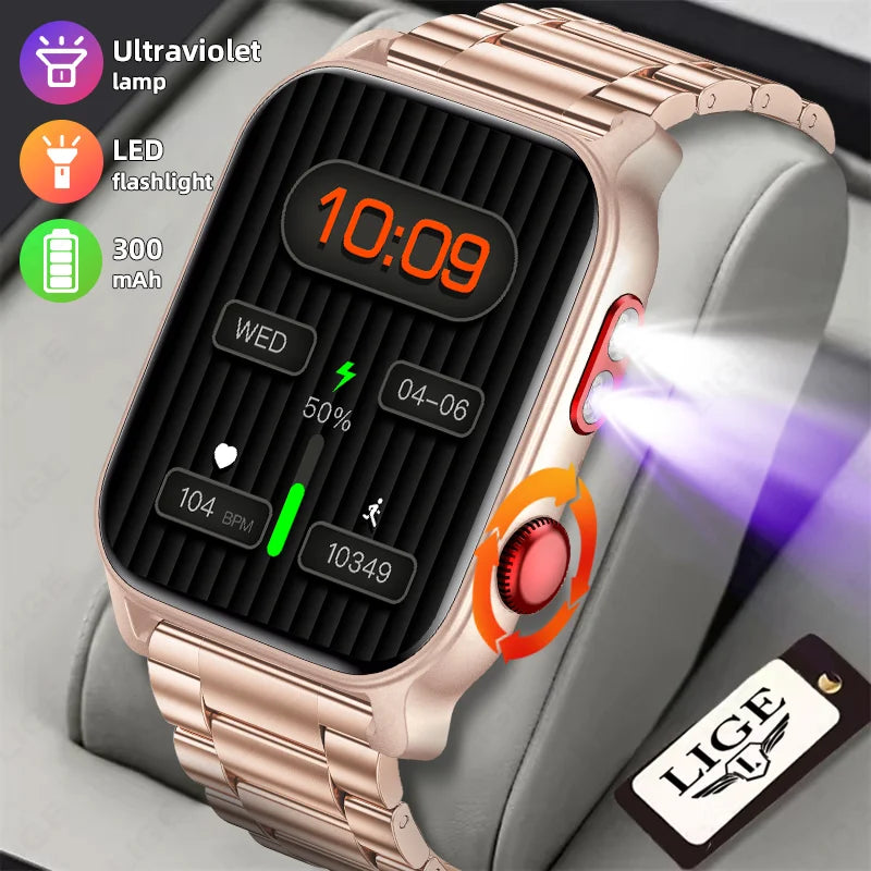 LIGE Smart Watch Answer Make Call Message Preview Sports Sleep Monitor