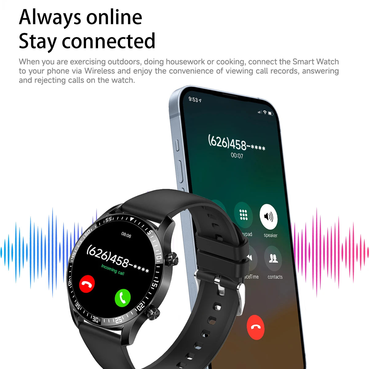 New Smart Watch 2025 1.5-inch Display Screen Bluetooth Calling Multiple Sports Modes