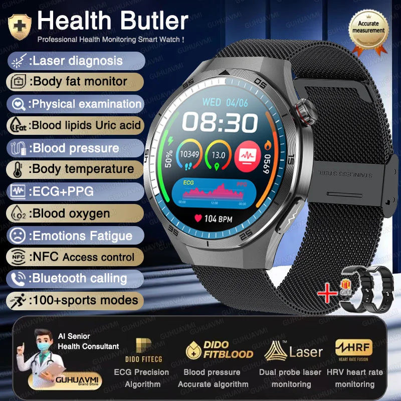 New Health Non Invasive AI Diagnostic Smart Watch