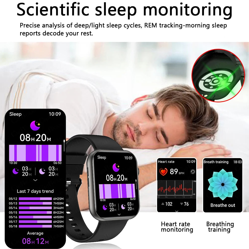 New Smart Watch Full Touch Screen Bluetooth Call AI Voice