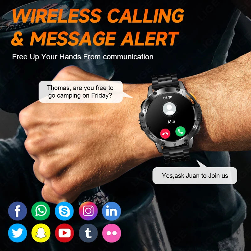 For Android ios New AMOLED Smart Watch
