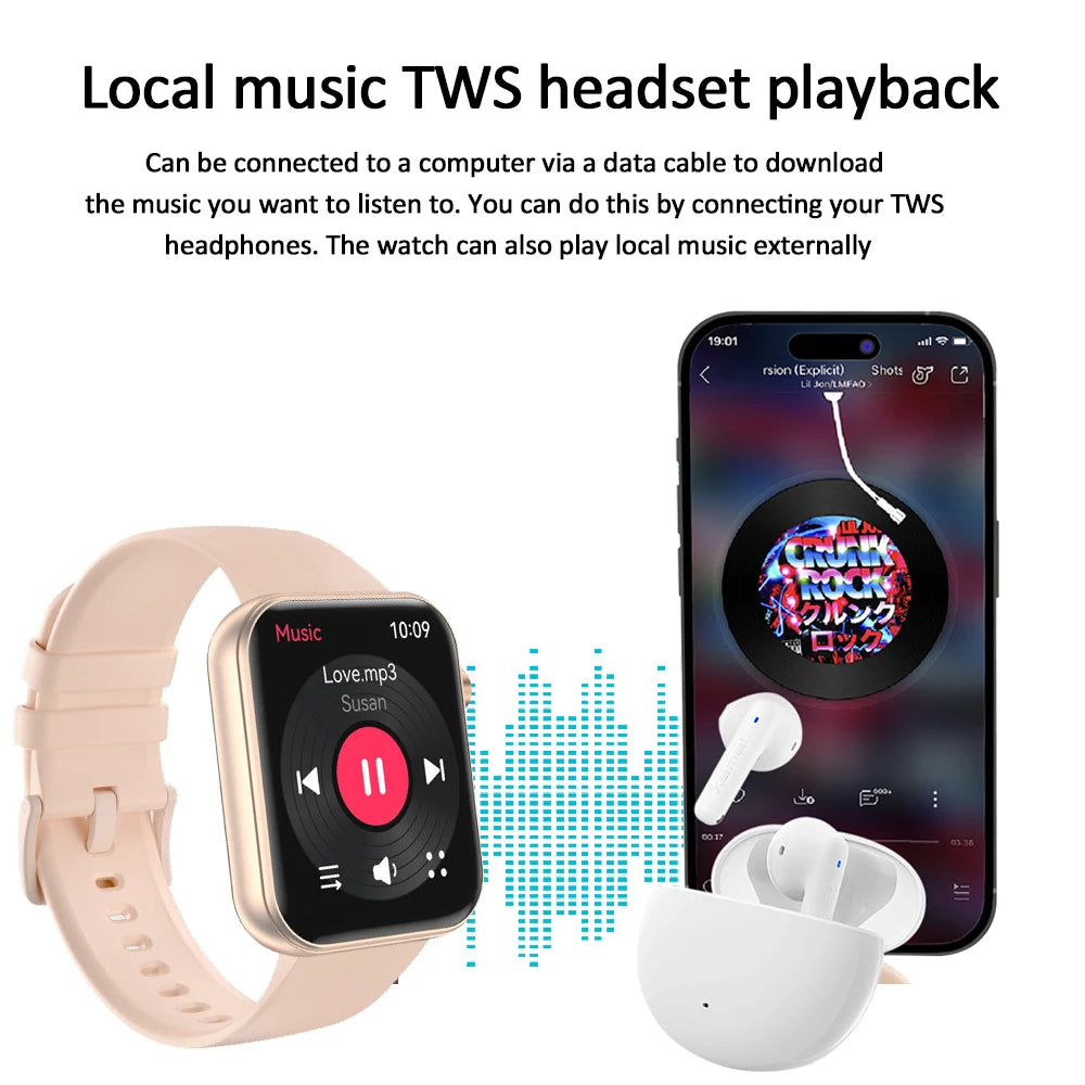 New Smart Watch Men Women Camera Take Photos Record Video