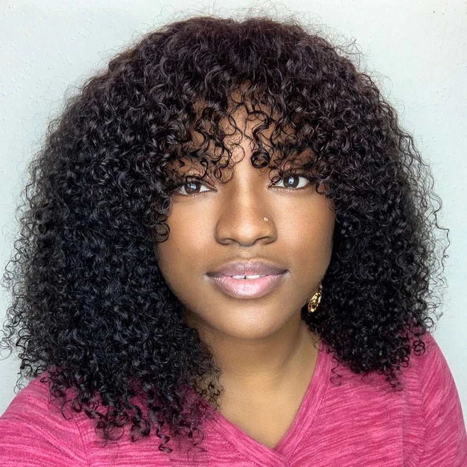 Curly Human Hair Wigs For Women 100% Human Hair