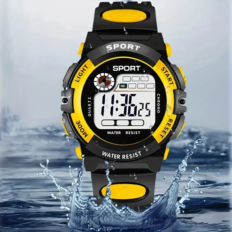 Unisex Electronic Watch, Single Eye Electronic Watch with Alarm Clock and Stopwatch Function, Luminous Casual Sports Watch