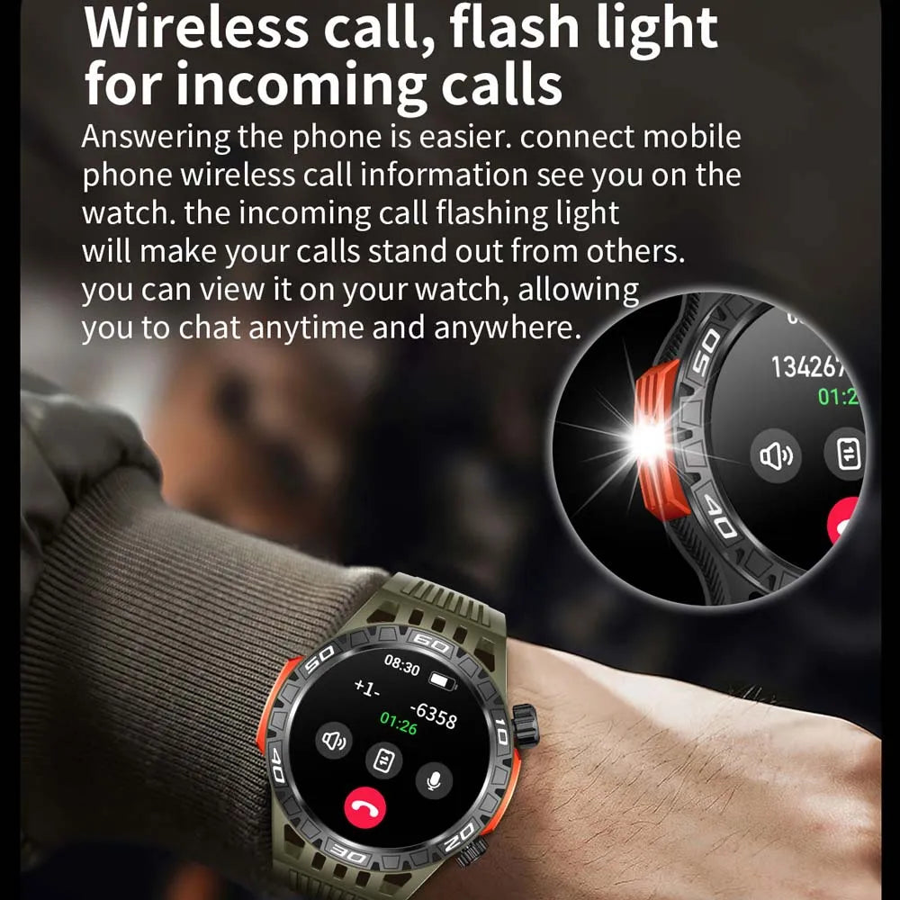 Smart Watch Men With LED Lighting Compass Sports Fitness