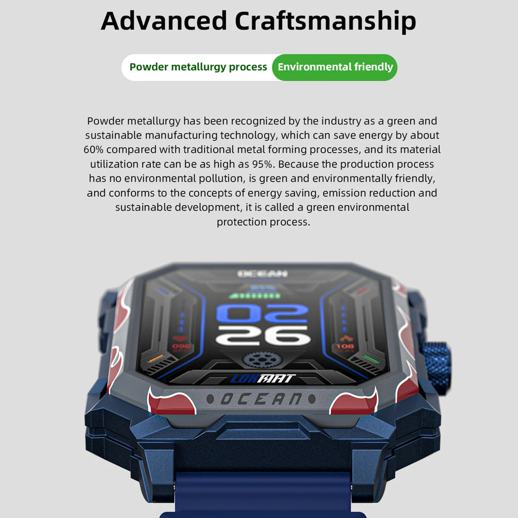 Smart Bracelet Sports Watch 1.96-Inch TFT LCD