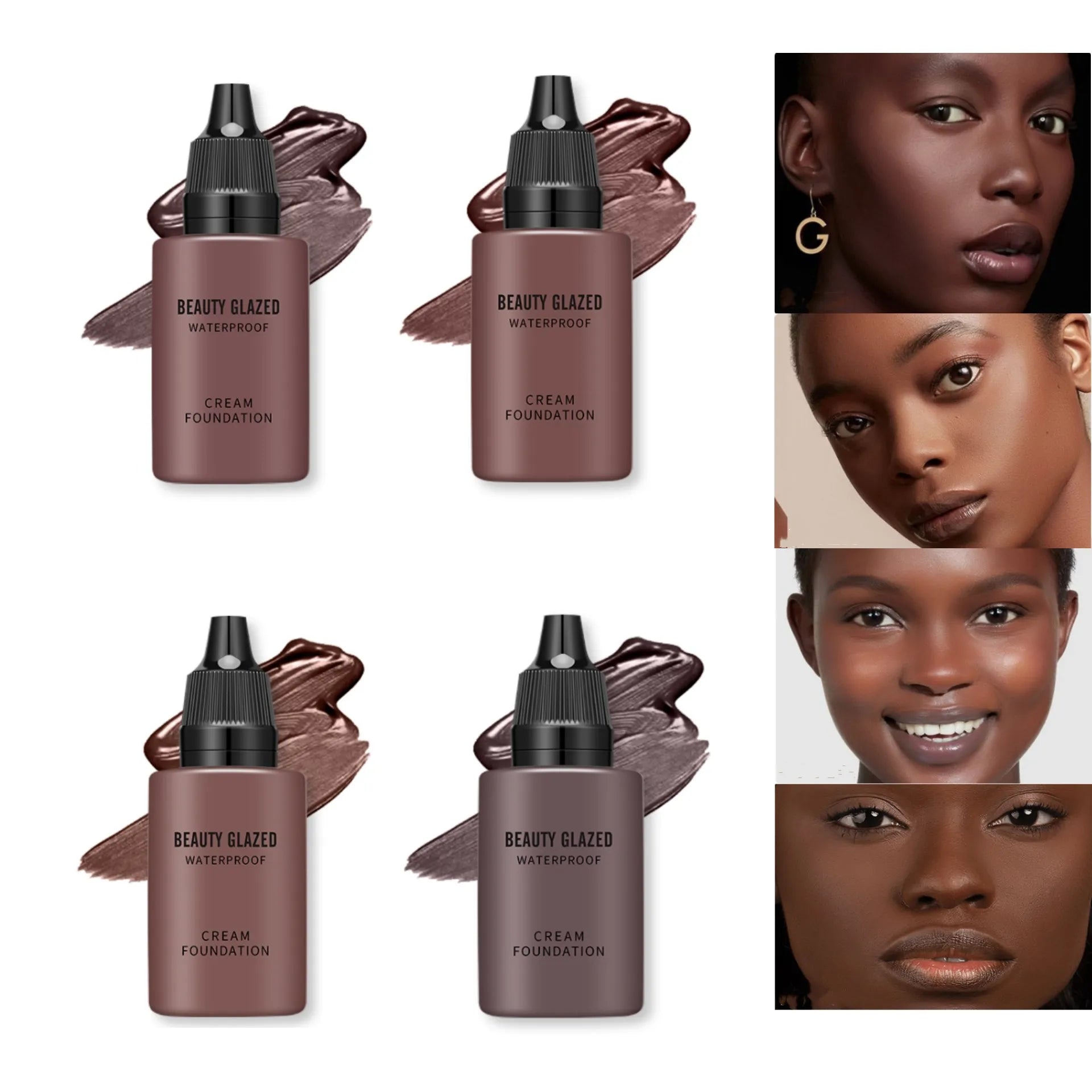 BEAUTY GLAZED 24 Hour HD Full Cover Matte Liquid Foundation