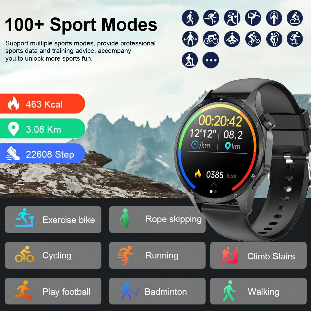 New Men's Smart Call Watch 1.52 inch IPS Screen