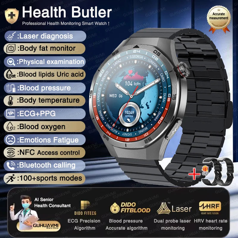 New Health Non Invasive AI Diagnostic Smart Watch