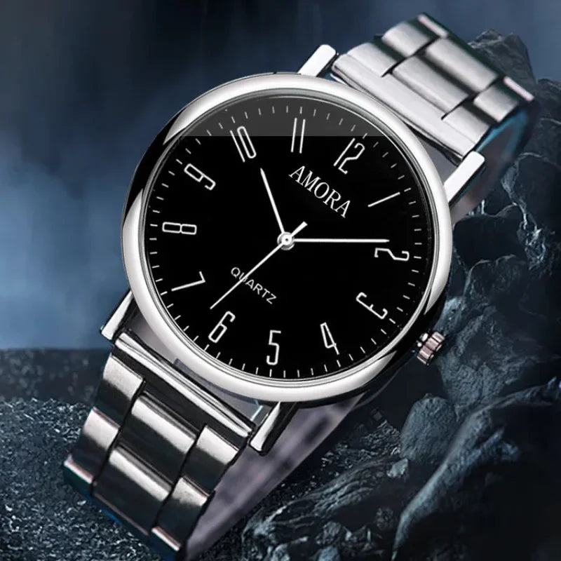 Men Watches Business Wrist Watch Luxury Leather Strap Analog