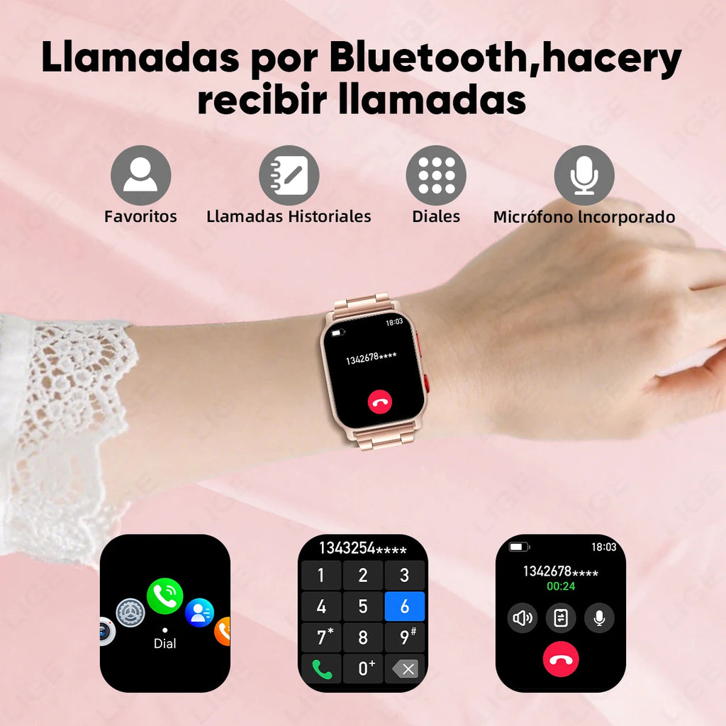 LIGE Smart Watch Answer Make Call Message Preview Sports Sleep Monitor
