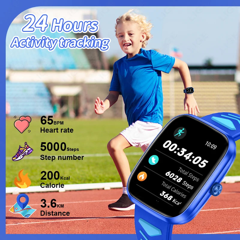 LIGE  Kids Smart Watch Child HD Touch Screen Games Smartwatch