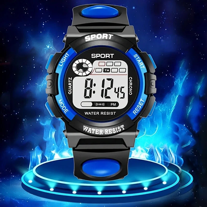 Unisex Electronic Watch, Single Eye Electronic Watch with Alarm Clock and Stopwatch Function, Luminous Casual Sports Watch
