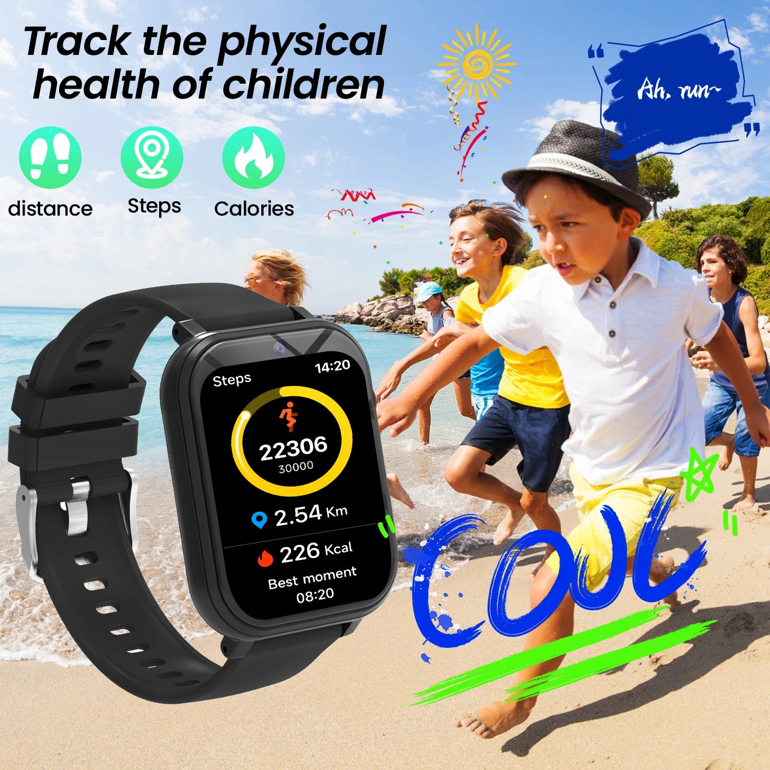 Children's Camera Smartwatch Girl Boy Age 4-12 Years Kids