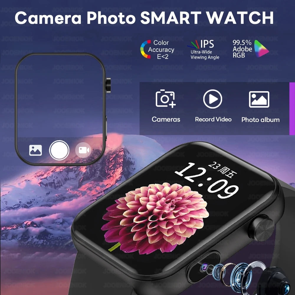 New Smart Watch Men Women Camera Take Photos Record Video
