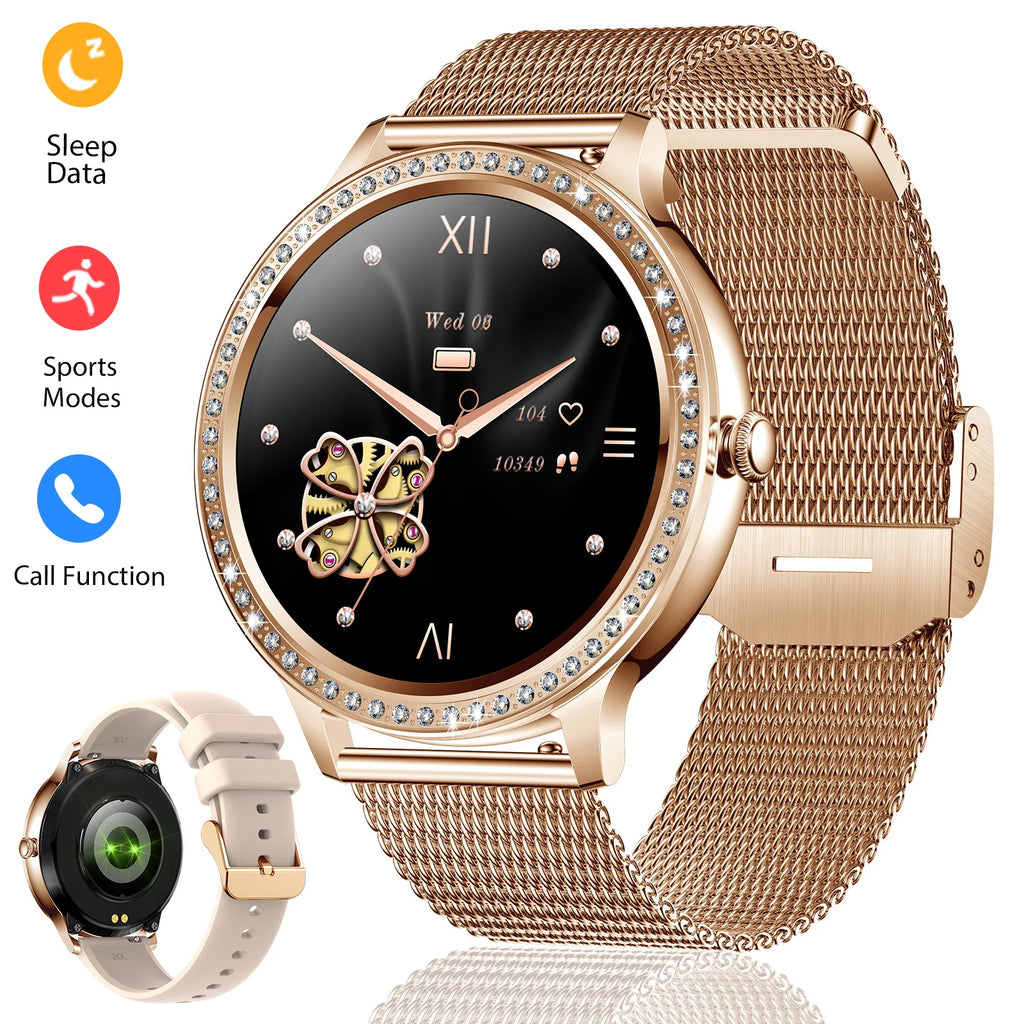 EIGIIS Smart Watch for Women 1.32” Full Touchscreen
