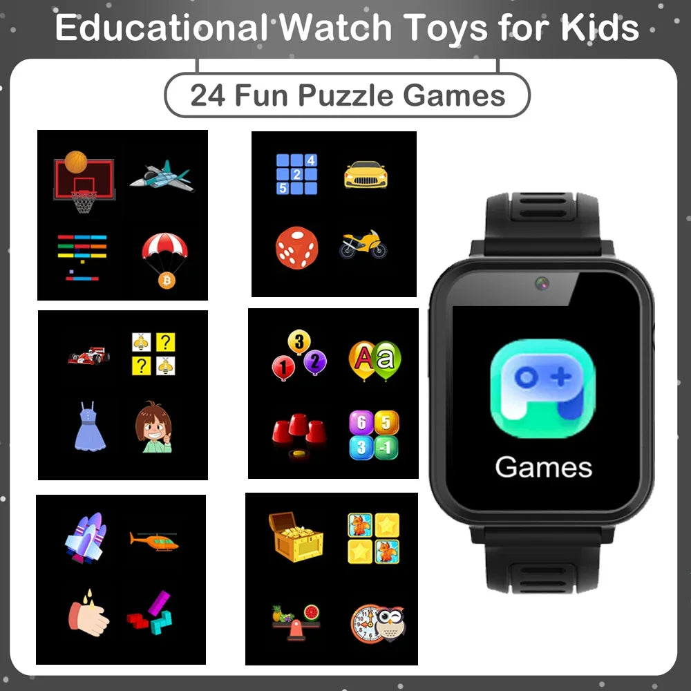 Children's Wristwatch 24 Games Kids Smart Watch Music Play