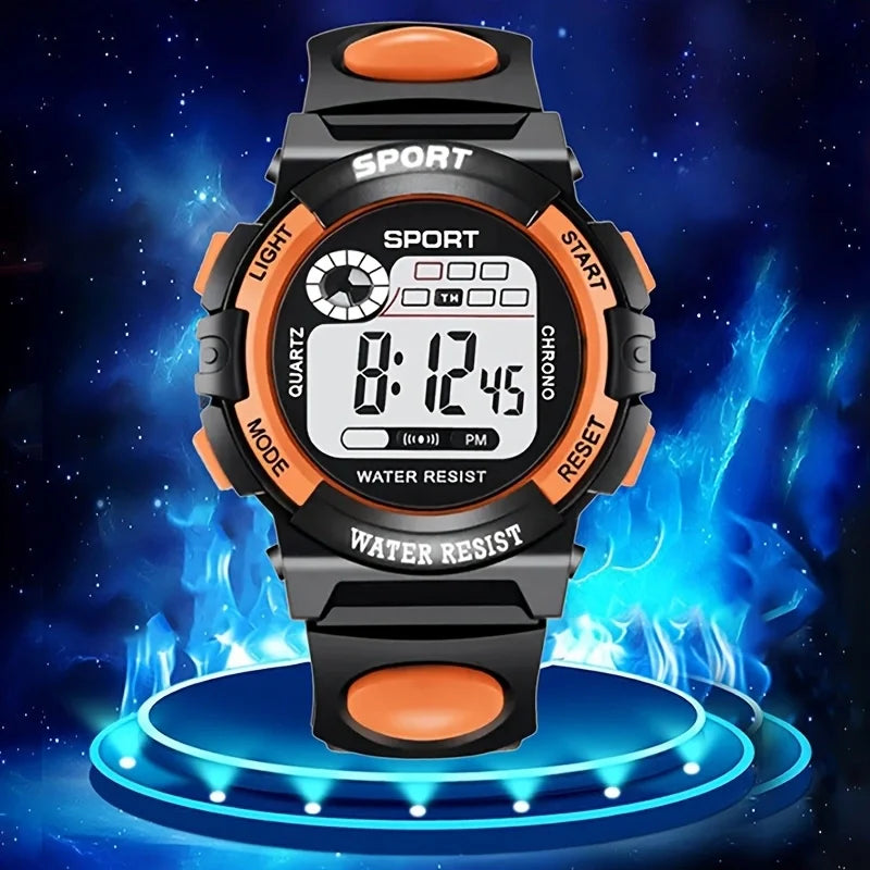 Unisex Electronic Watch, Single Eye Electronic Watch with Alarm Clock and Stopwatch Function, Luminous Casual Sports Watch