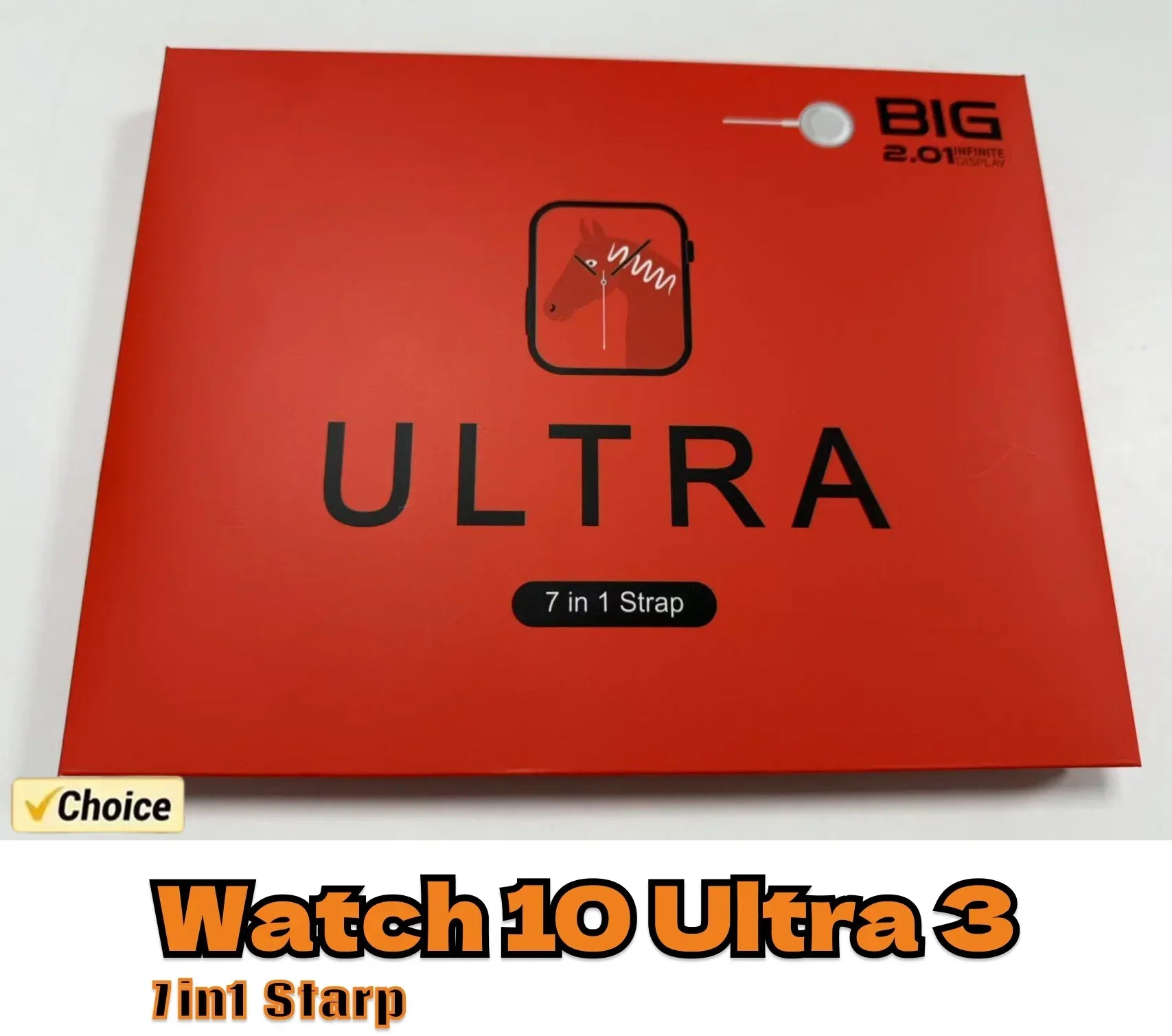 7 Watch Straps New Watch 10 Ultra 3 Smartwatch 2.2HD